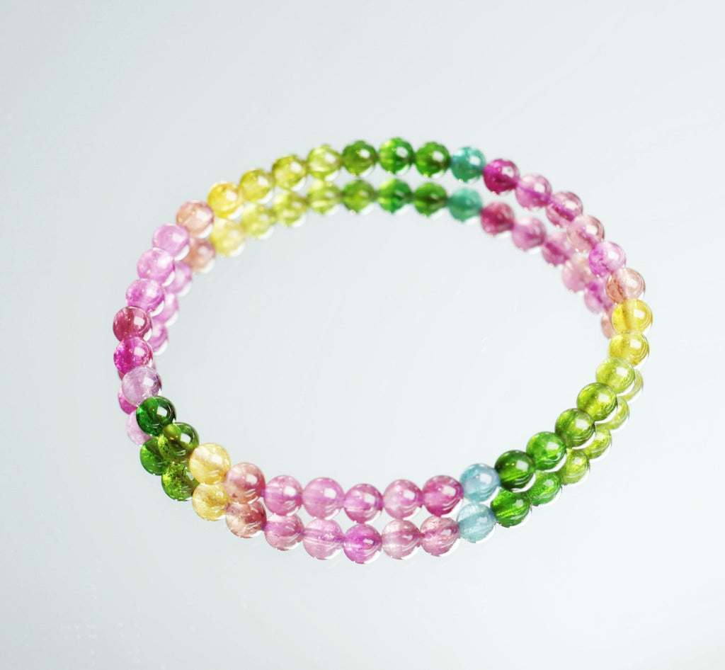 Tourmaline Bracelet（4mm） - Colorful Energy & Balance - wellspringcollectives