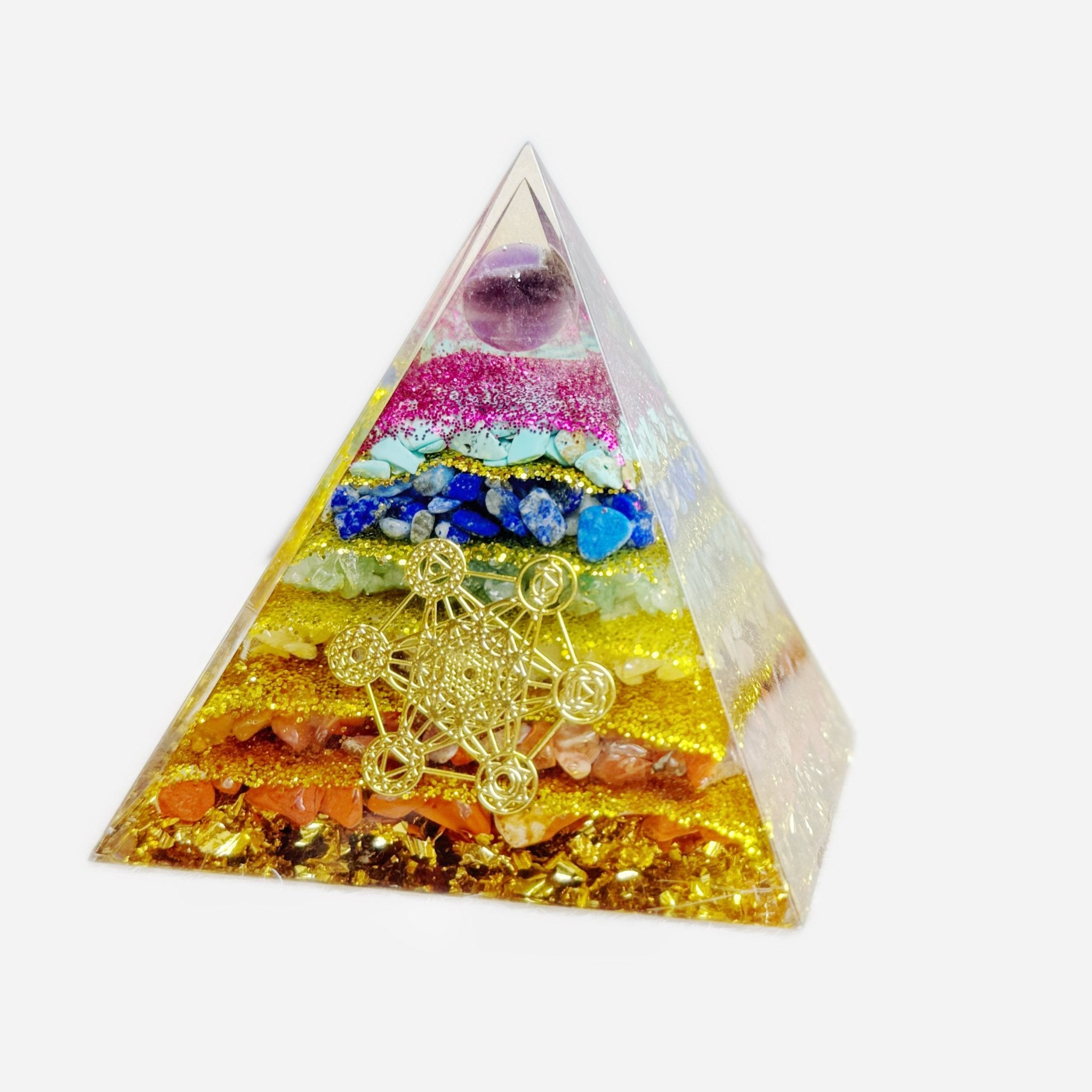 Orgone Pyramid - Crystal Chips & Energy Generator - wellspringcollectives
