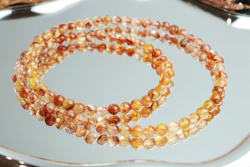 Red Aventurine Double Strand Bracelet - Boosted Vitality & Opportunity - wellspringcollectives