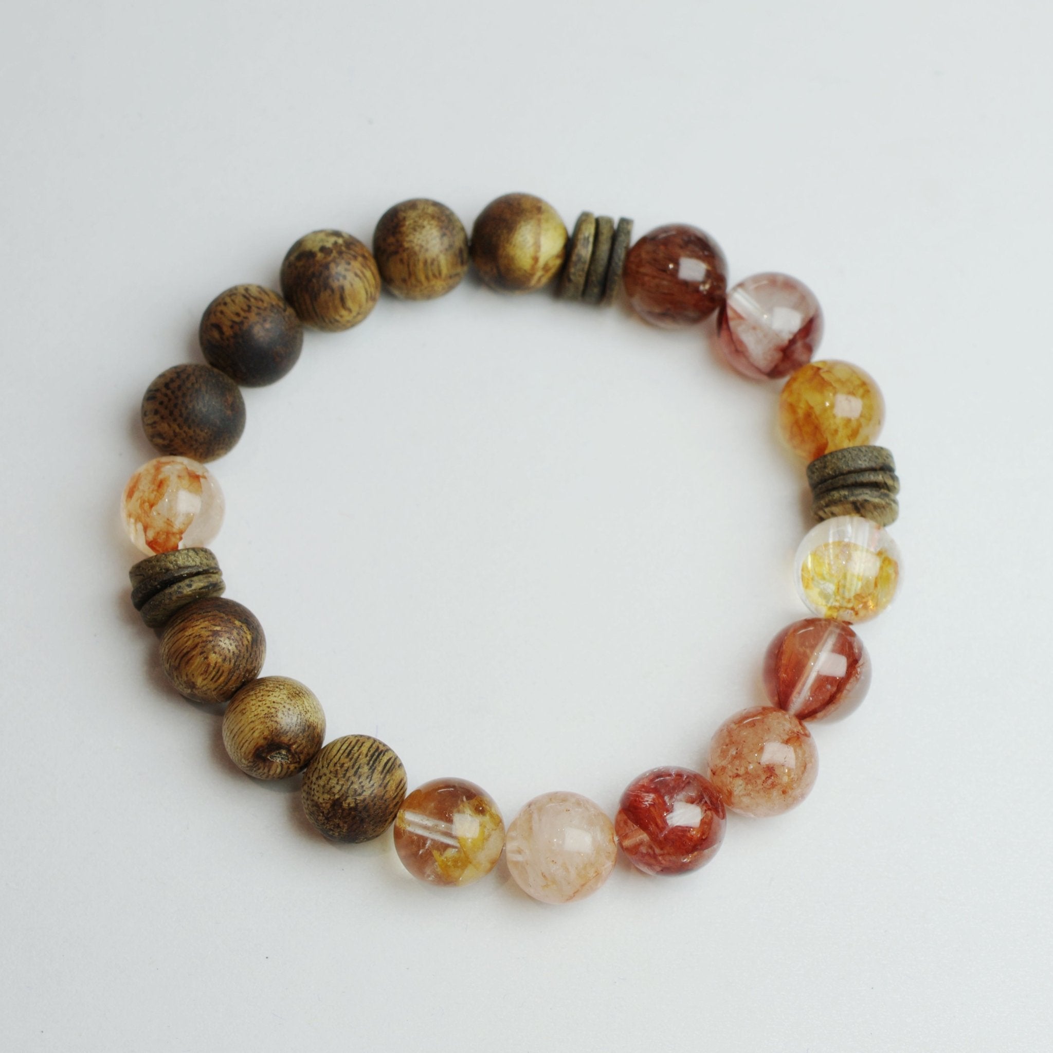 Agarwood & Aventurine Bracelet（10mm） - Grounded Manifestation - wellspringcollectives