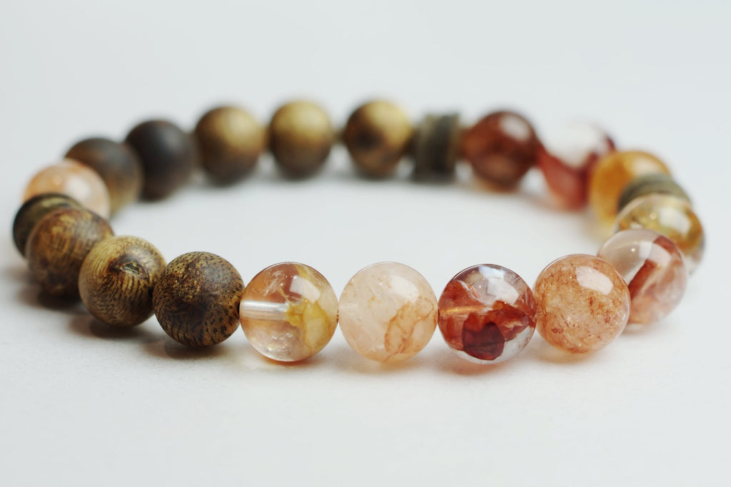 Agarwood & Aventurine Bracelet（10mm） - Grounded Manifestation - wellspringcollectives