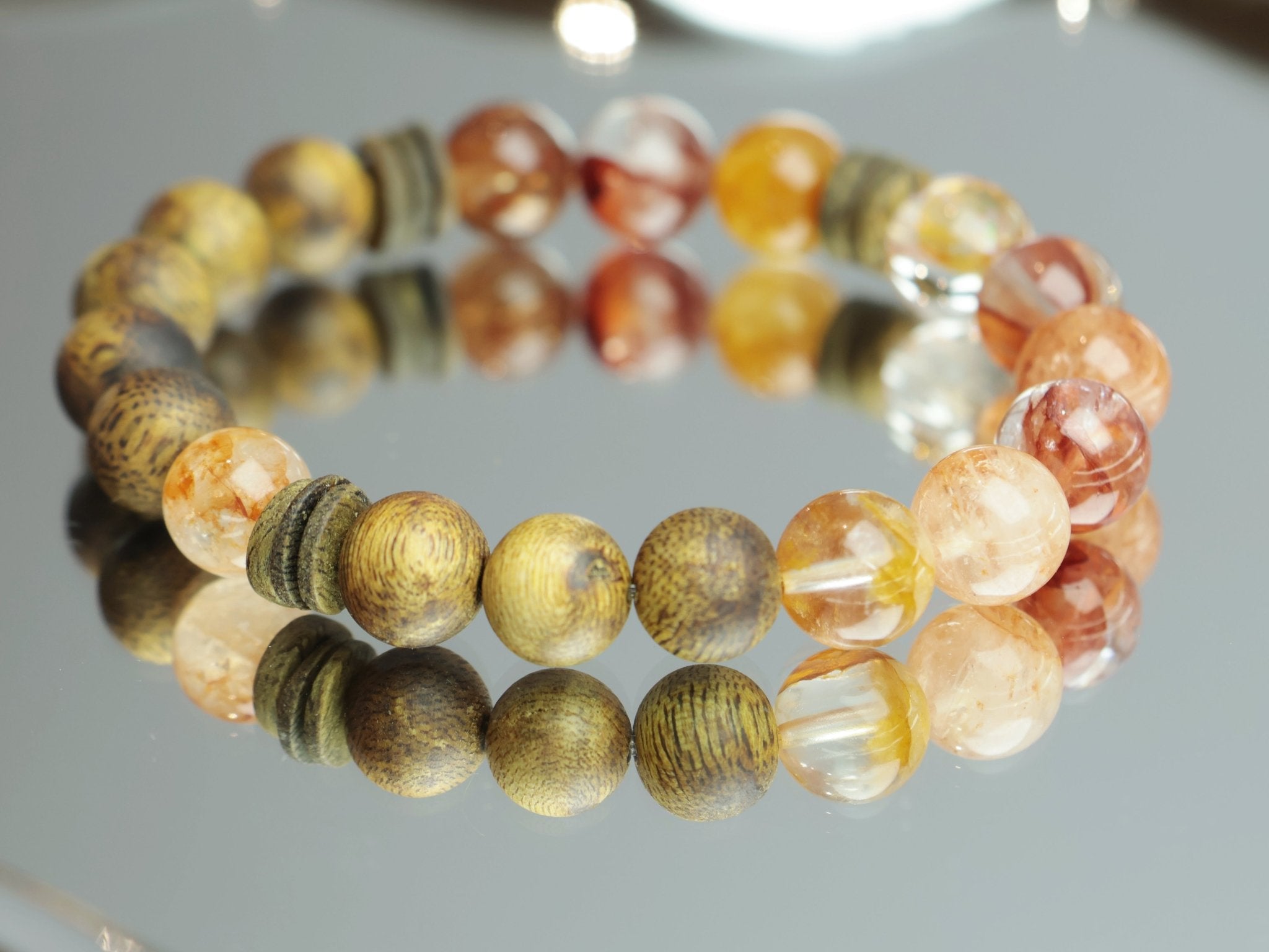 Agarwood & Aventurine Bracelet（10mm） - Grounded Manifestation - wellspringcollectives