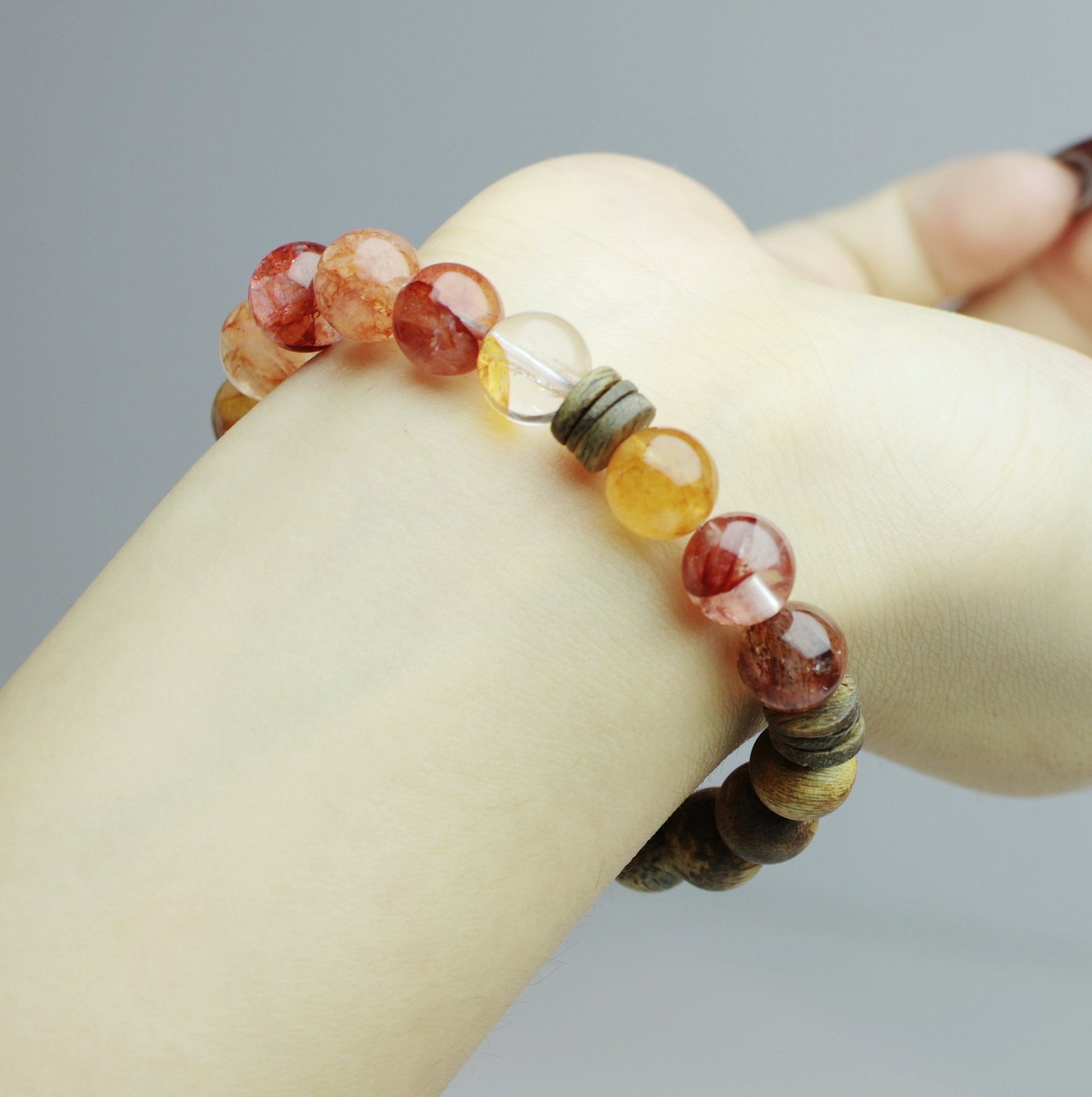 Agarwood & Aventurine Bracelet（10mm） - Grounded Manifestation - wellspringcollectives