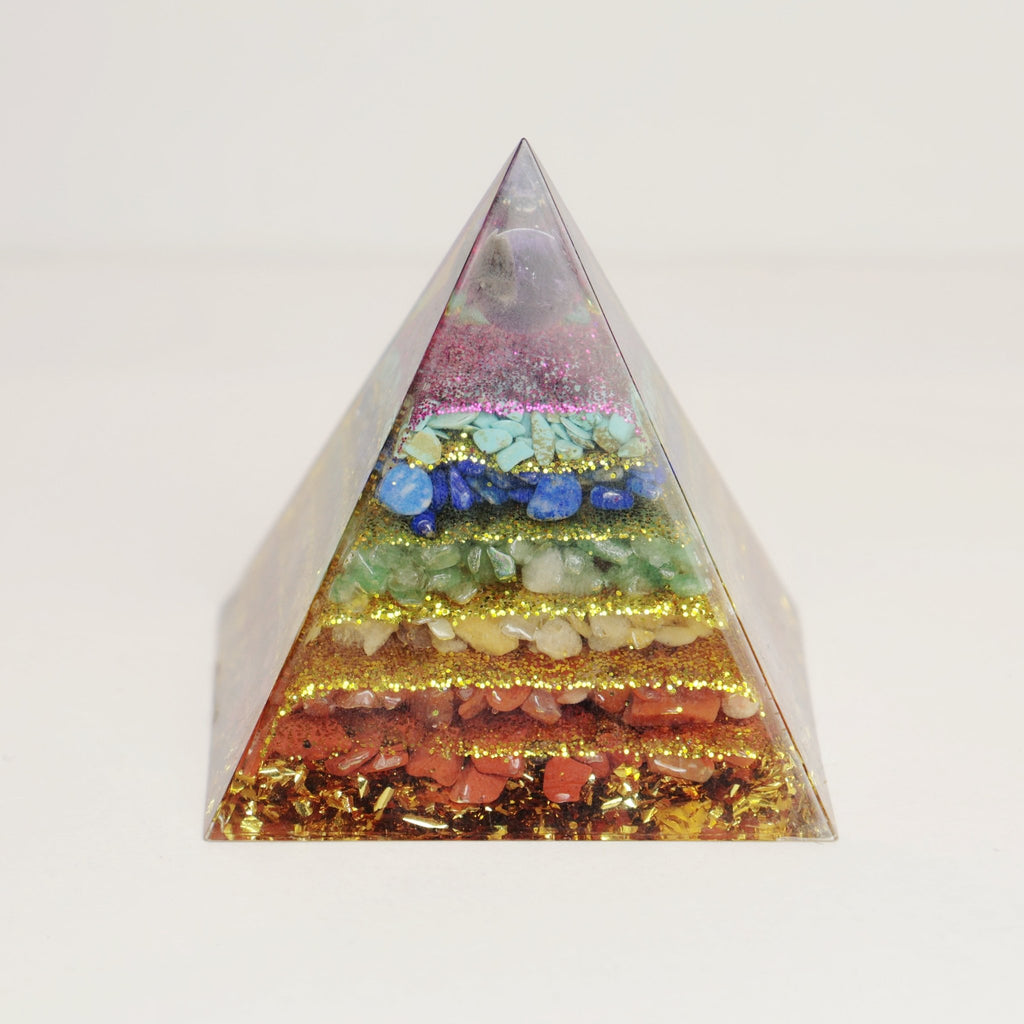 Orgone Pyramid - Crystal Chips & Energy Generator - wellspringcollectives