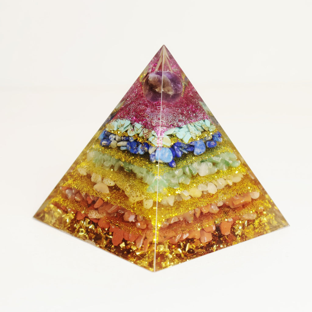 Orgone Pyramid - Crystal Chips & Energy Generator - wellspringcollectives