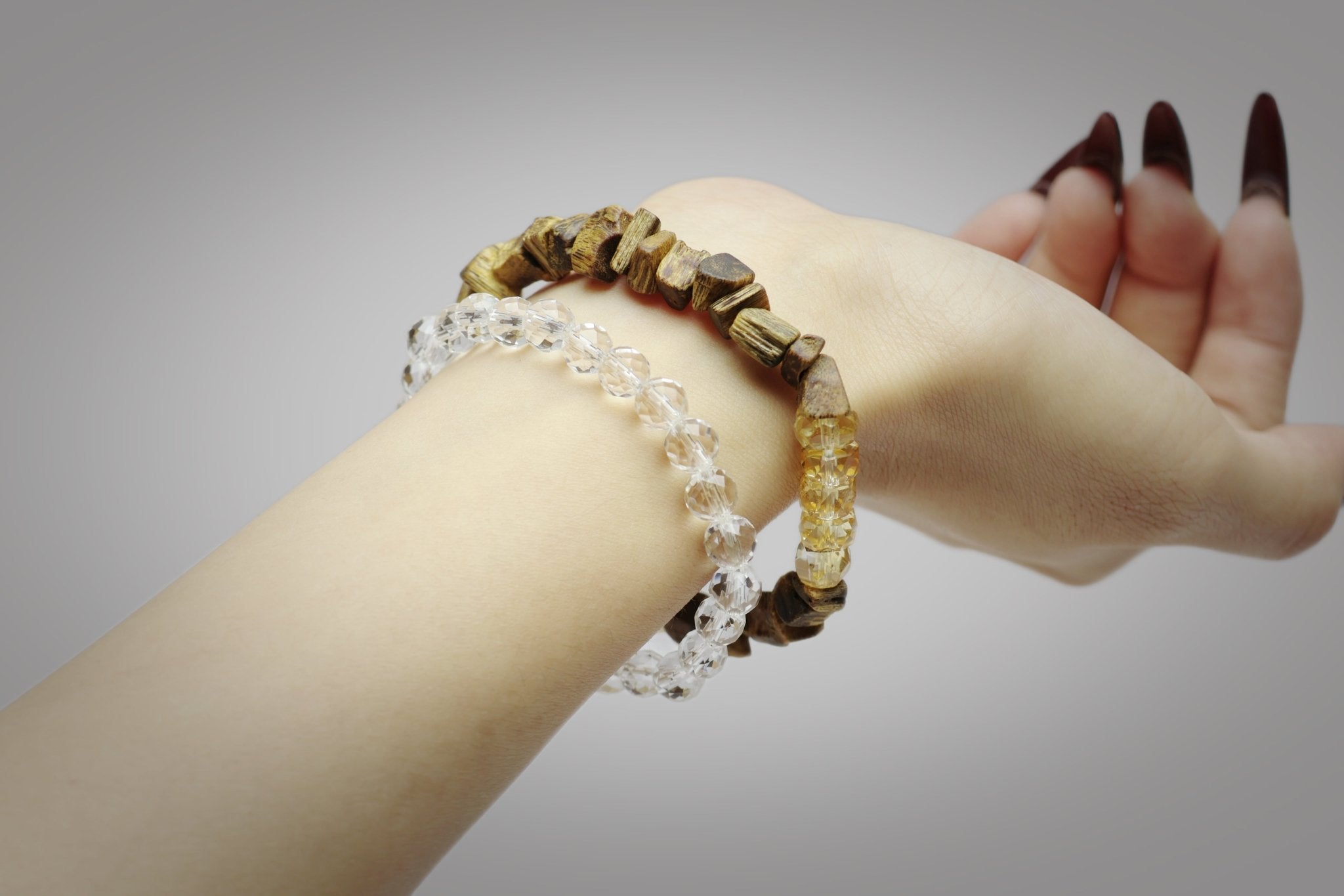 Kynam Agarwood & Citrine Bracelet - Prosperity & Inner Peace - wellspringcollectives