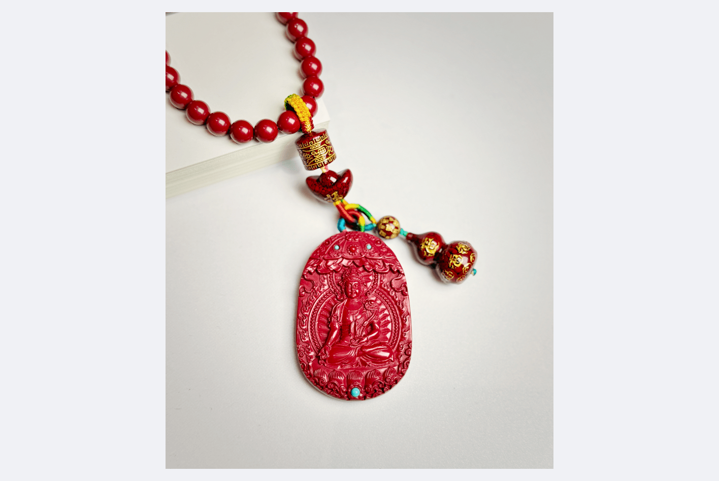 Cinnabar Bodhisattva Car Hangings - Spiritual Protection for Drivers - wellspringcollectives