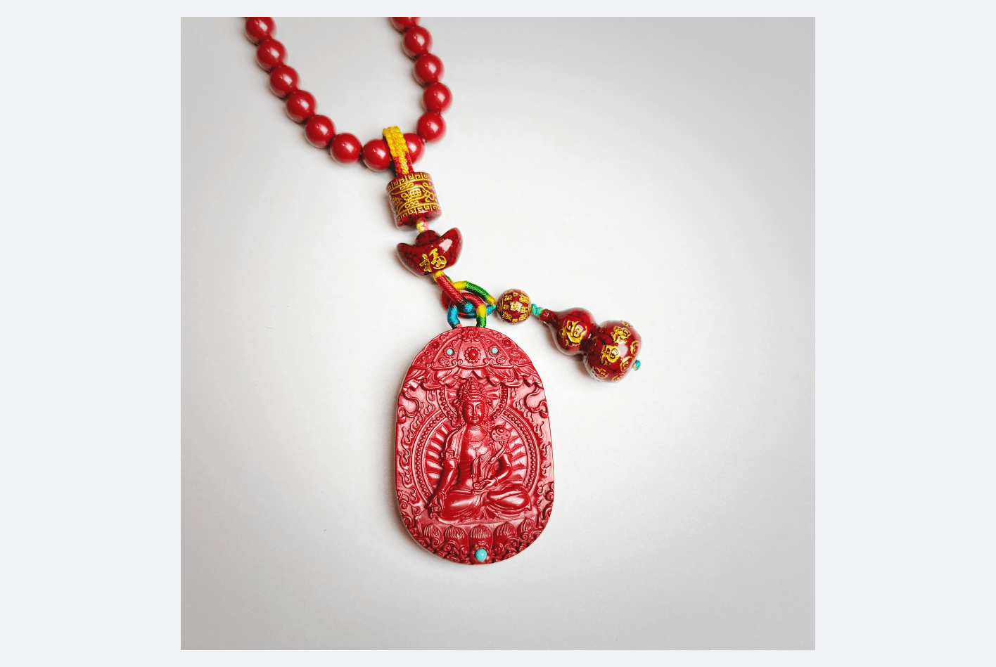 Cinnabar Bodhisattva Car Hangings - Spiritual Protection for Drivers - wellspringcollectives